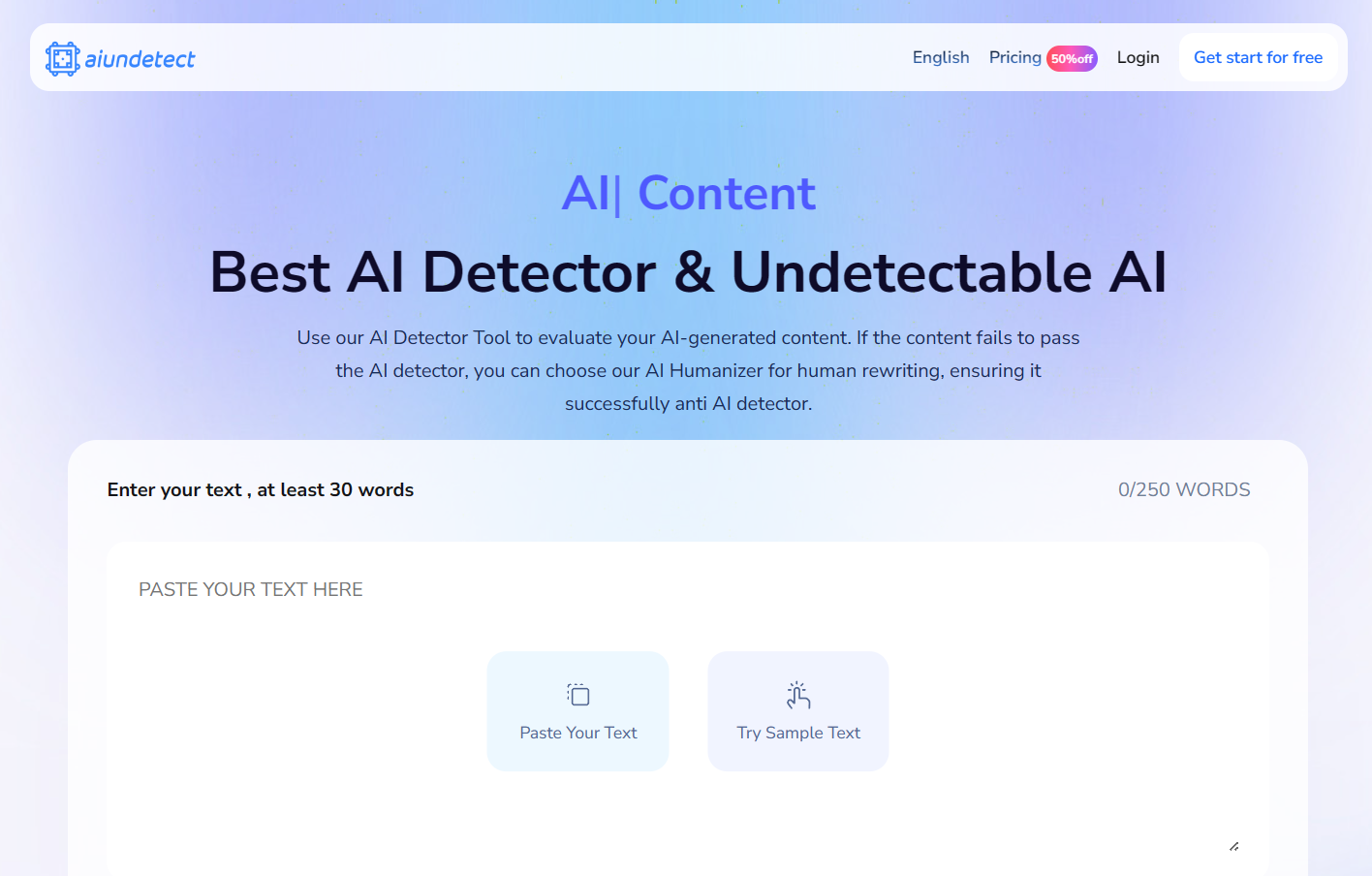 AI undetect